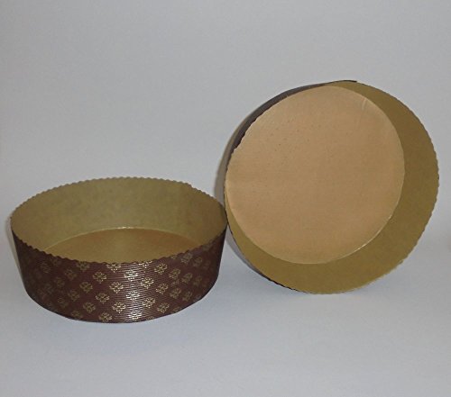 Stampo Per Panettone Basso Da 450g - Carta Antiaderente, Onda Esterna, Resistente Fino A 220°C, Confezione Da 10 - Foto 11
