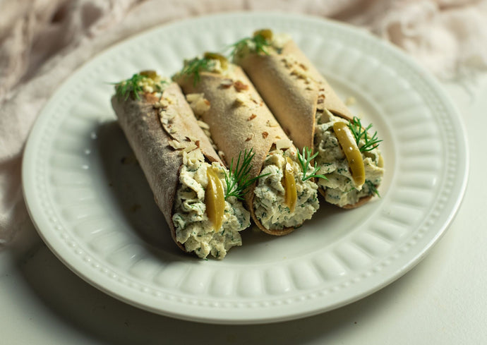 Cannoli salati al tofu - senza glutine e latticini