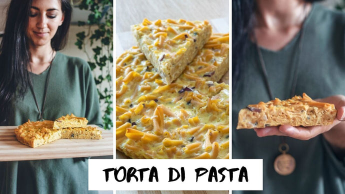 TORTA/FRITTATA DI PASTA AL FORNO senza glutine e latte » ricetta facile e veloce
