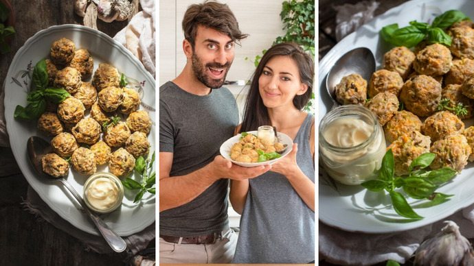 POLPETTE DI TACCHINO CON ZUCCA E OLIVE >> senza glutine e latte