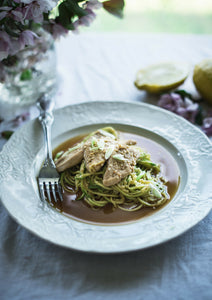Spaghetti di zucchine in salsa teriyaki
