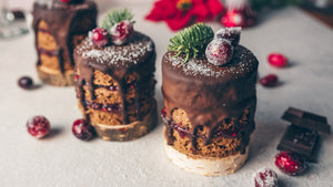 Mini Rum Chocolate and Raspberry cakes - Gluten & Dairy free