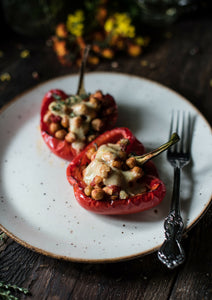 Peperoni ripieni - senza glutine, senza latticini.