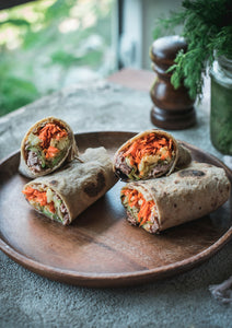Wraps di quinoa con verdure e tonno SENZA GLUTINE E LATTE