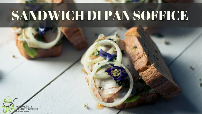 Sandwich di pan soffice alle zucchine