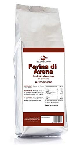 FARINA DI AVENA SENZA GLUTINE, Sacchetto da 1 Kg (Gusto Neutro)