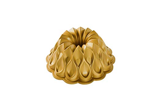 NordicWare Nordic Ware Non Stick Torta Stampo da Forno a Forma di Corona, Alluminio, Gold, 25,4 x 25,4 x 9,9 cm