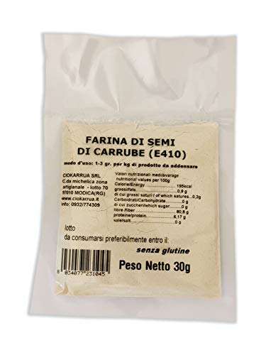 Farina Di Semi Di Carrube - Addensante Stabilizzante Emulsionante Gelificante Per Dolci Gelati (30 GR)