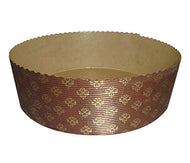 PZ 10 FORMA COTTURA PANETTONE BASSO STAMPO PER PANETTONI DIAMETRO CM 22 ALTO CM 7 DA GR 1000