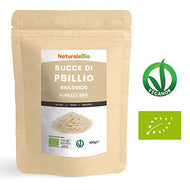 Bucce di Psillio Biologico [ Purezza 99% ] da 400g | Psyllium Husk Bio, Naturale e Puro | 100% Cuticola di Semi di Psillio, prodotto in India | Ricco di Fibre, da assumere in Acqua, Bevande o Succhi.