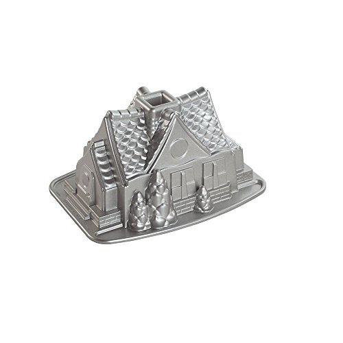 NordicWare 83948 Stampo Casetta Pan di Zenzero, Alluminio, Argento