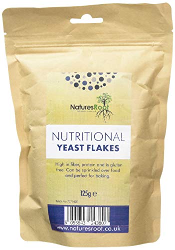 Natures Root Lievito Alimentare in Scaglie - Vegetariano e Vegano | Miglior Gusto | Qualità Premium (125g)