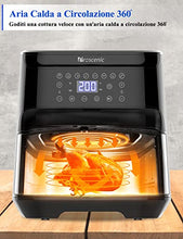Proscenic T21 Friggitrice ad Aria, 5.5L Air Fryer Controllo con App & Alexa e Display LED Toccabile, Funzioni Timer/Preriscaldamento/Programmi/Senza BPA e PFOA per Patatine Fritte/Ali di Pollo/Pizza