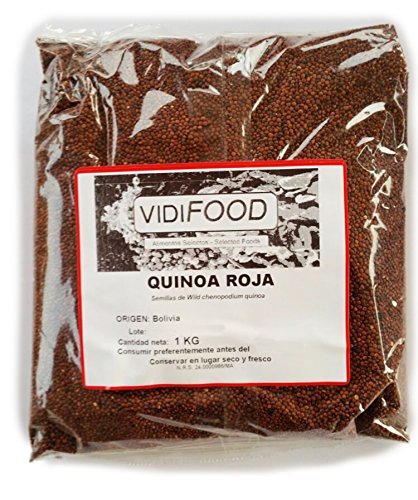 Quinoa Rossa - 1kg - Fonte Ricca di Amminoacidi, Vitamine & Minerali - Qualità Migliore - 100% Naturale & Senza Tossine